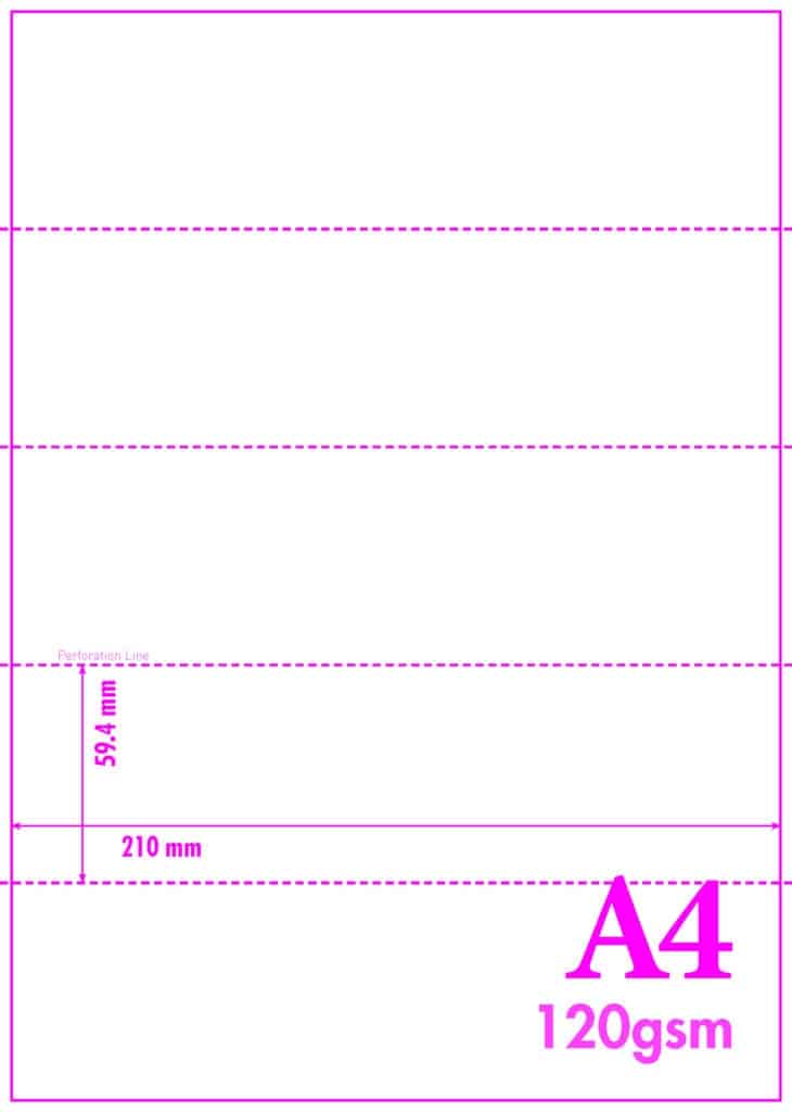 120GSM MICRO PERFORATED A4 PAPER