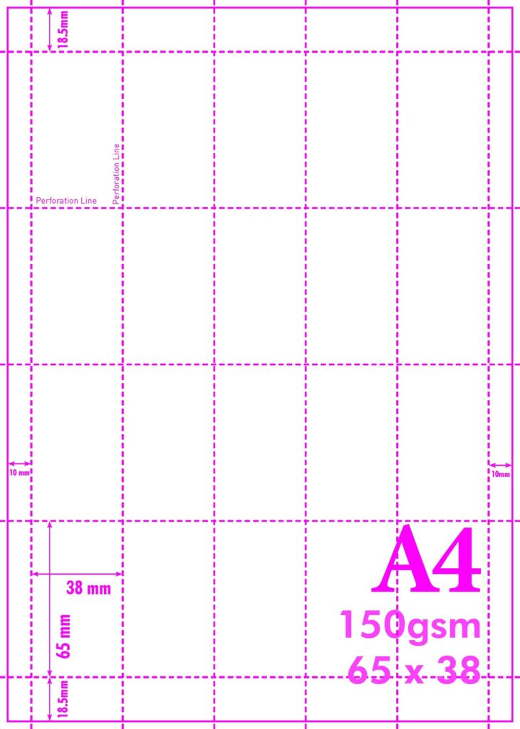 A4 Blank Perf 150gsm 5-20